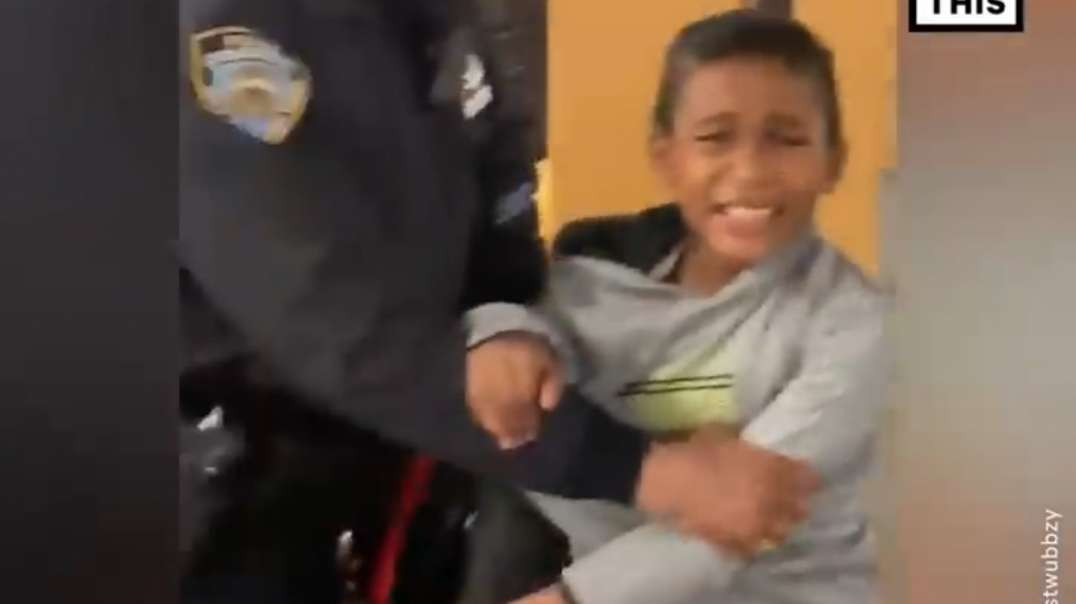 ⁣NYPD Officers Detain Little Boy for Selling Snacks on the Subway