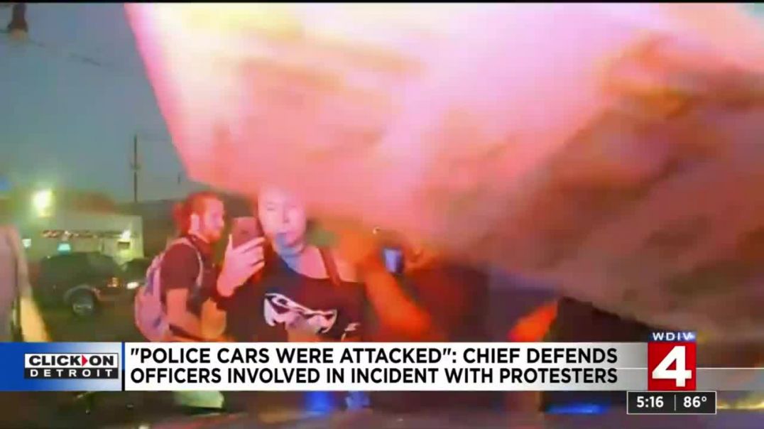 Detroit police chief defends officers involved in clash with protesters