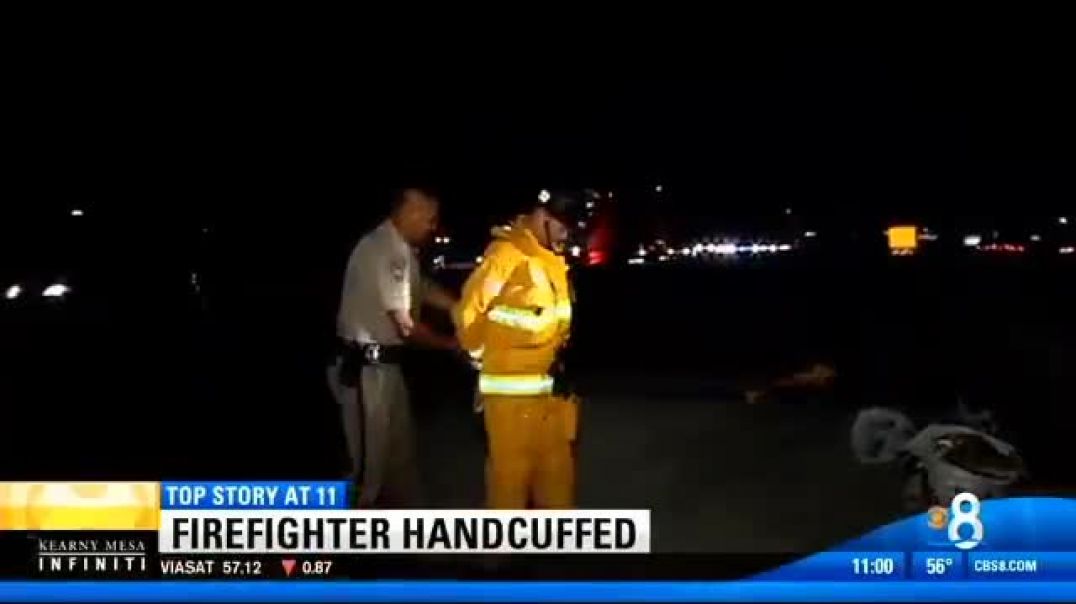 COP ARRESTS FIREFIGHTER