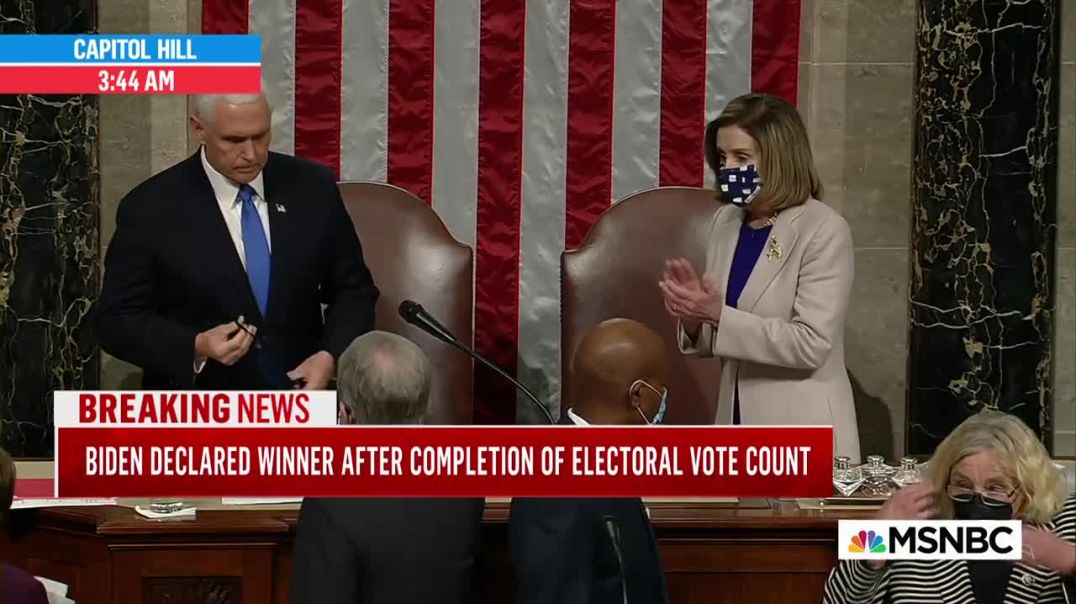 Congress Affirms Biden As President After Completing Electoral Vote Count