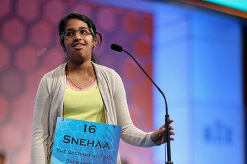 Contestants and parents prepare for the annual Scripps National Spelling Bee