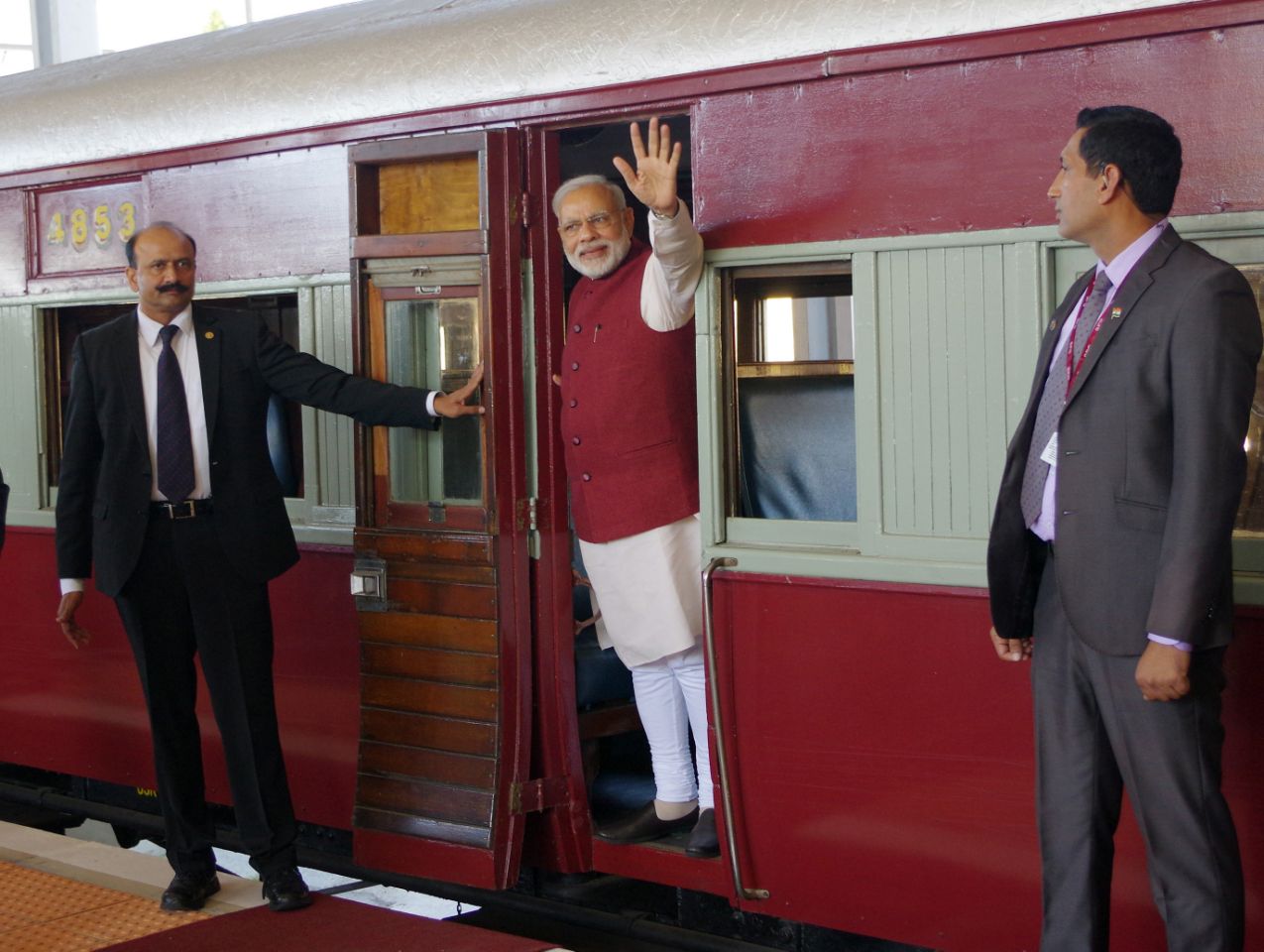 Prime Minister Modi takes Gandhi’s historic train ride