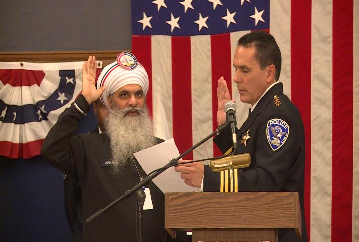 Rockford Police Department swears in Sikh chaplain