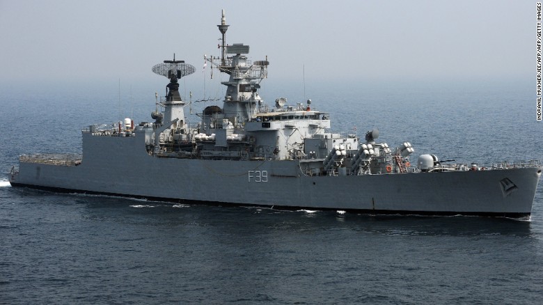Indian Naval ship flips over in dock, kills 2