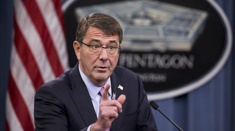 U.S. Defense Secretary Ash Carter will visit India Next Week
