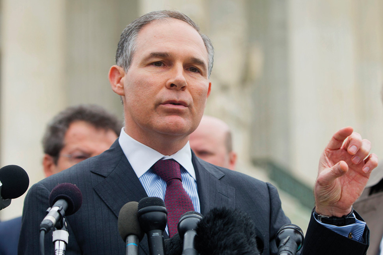 The president-elect’s EPA head may not believe in climate change