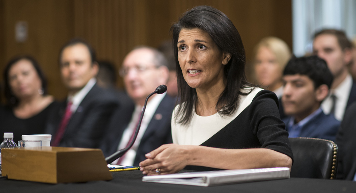 Nikki Haley Breaks from President-elect’s Stance on Russia