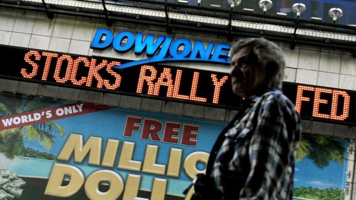 Dow Soars 300 Points, closes over 21,000 for first time in history