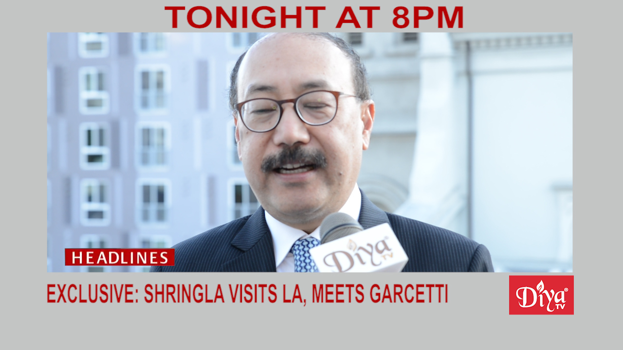 Indian Ambassador Harsh Shringla makes his first visit to LA, meets Mayor Garcetti
