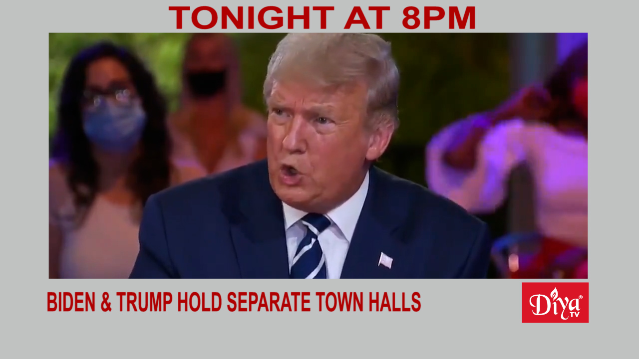 Biden & Trump hold separate town halls on debate night