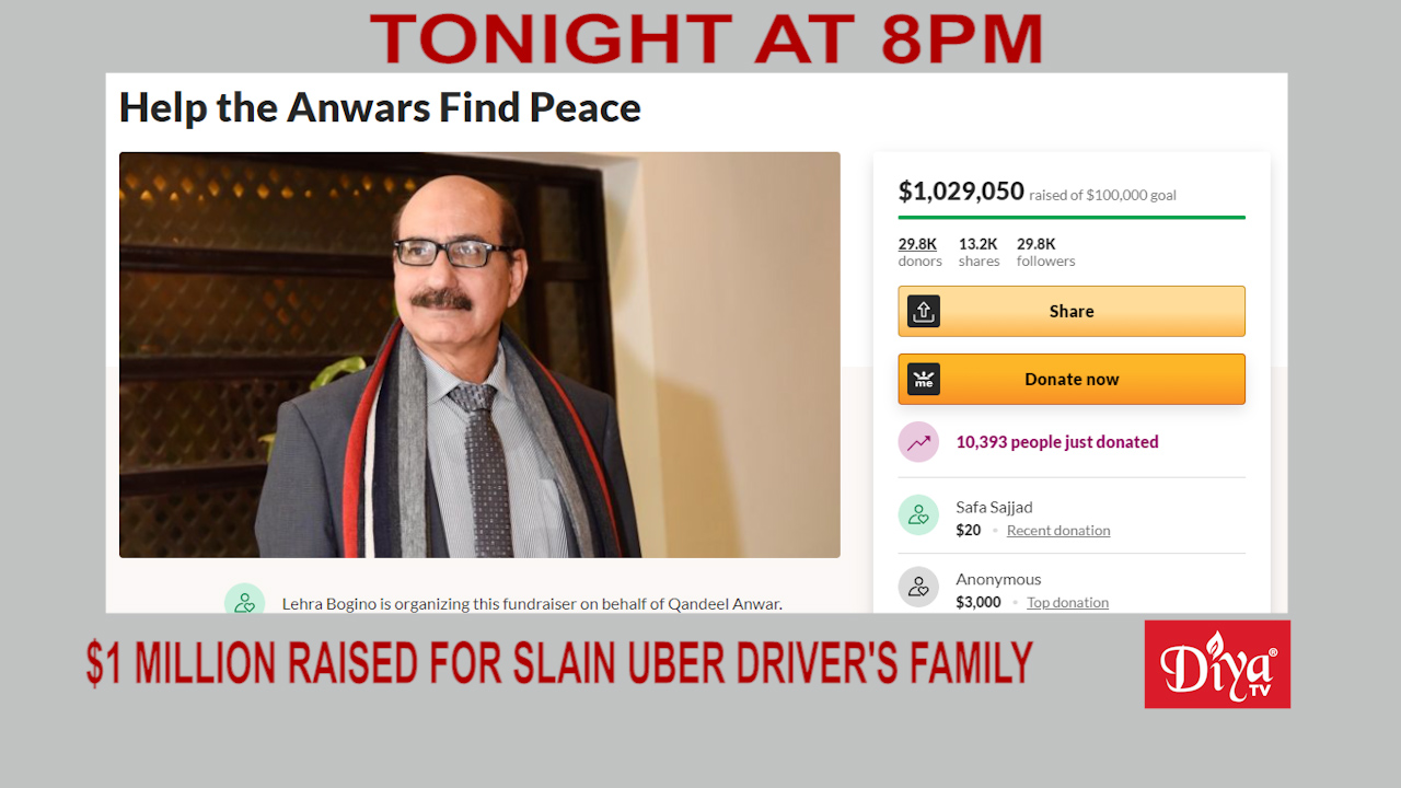 Donations now over $1M, for the family of Pakistani American Uber driver