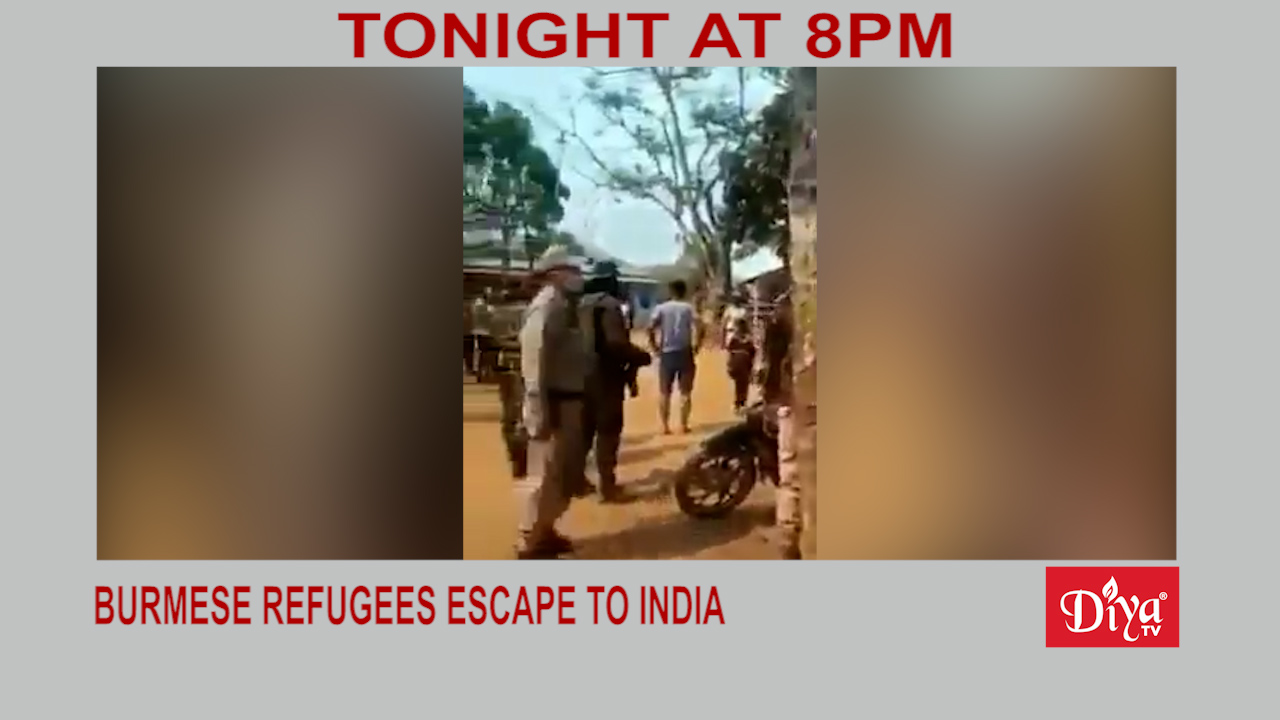 Burmese refugees escape to India