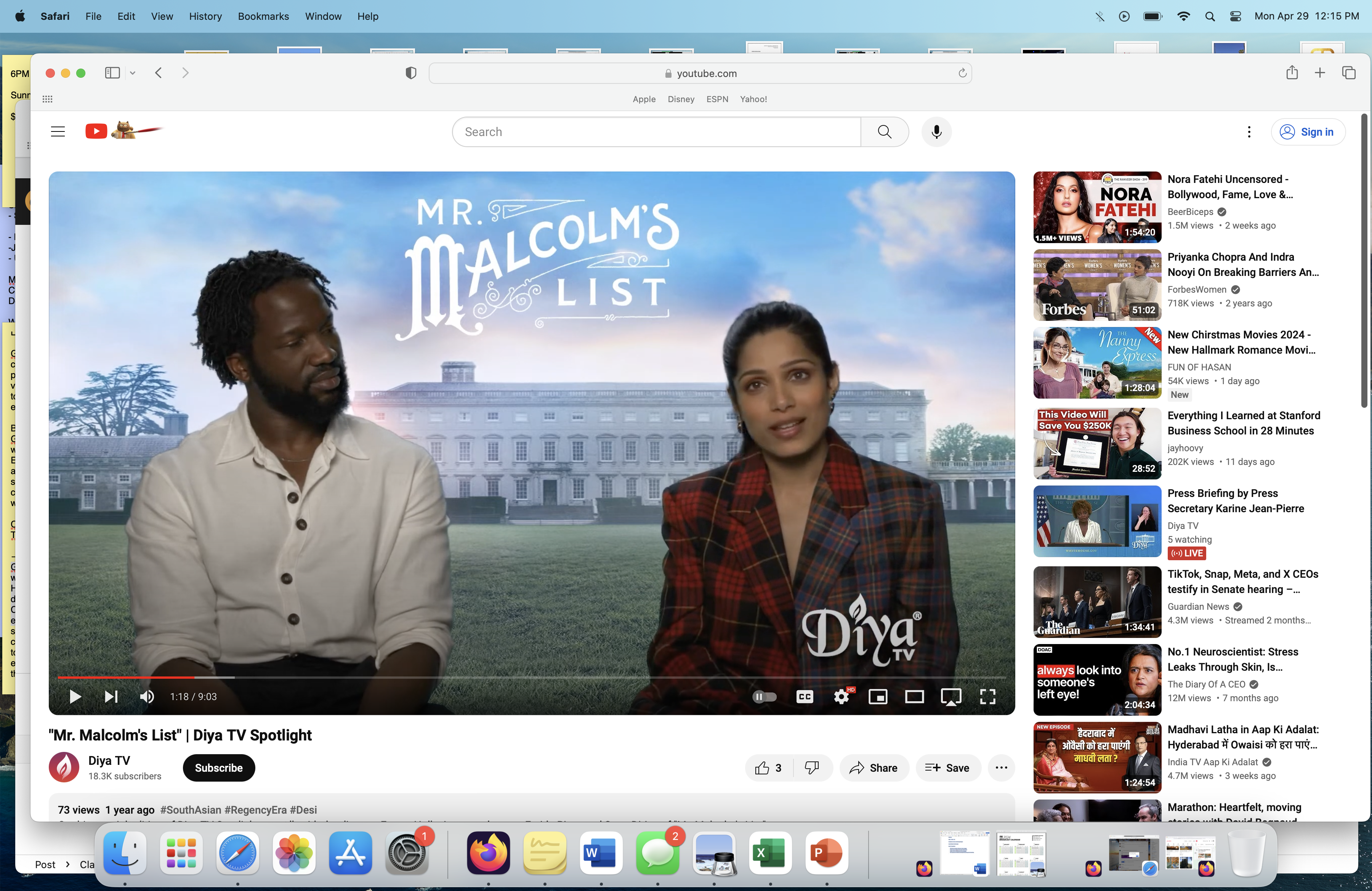 ‘Mr. Malcolm’s List’: Interviews
