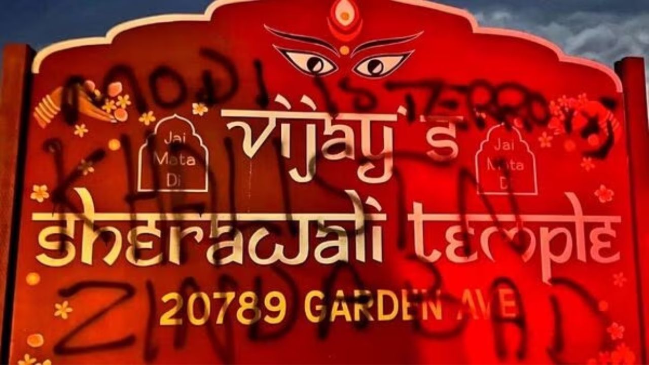 Hindu Temple in Hayward vandalized with pro-Khalistan graffiti