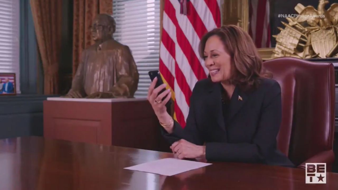 Vice President Kamala Harris urges voter registration at 55th NAACP Image Awards