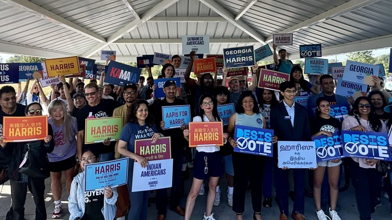 Jayapal, AAPI Victory Fund mobilize Georgia voters for Harris