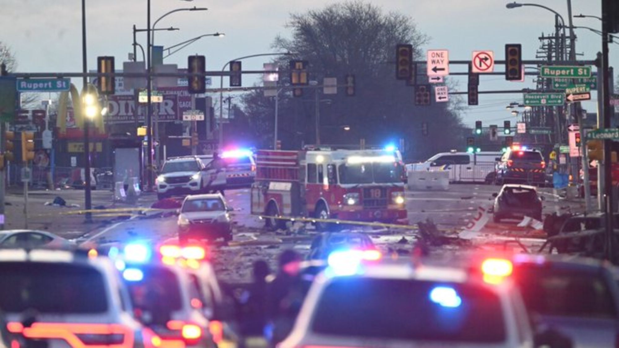 Medical jet crashes in Philadelphia, killing 7 and injuring 19