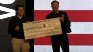 Elon Musk generates controversy by handing out $1M checks to Wisconsin voters