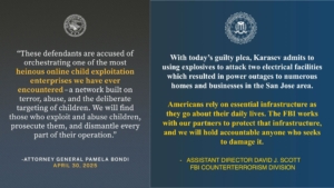 Two U.S. Men charged in the Global Child Exploitation Network "764" with ties to an extremist agenda