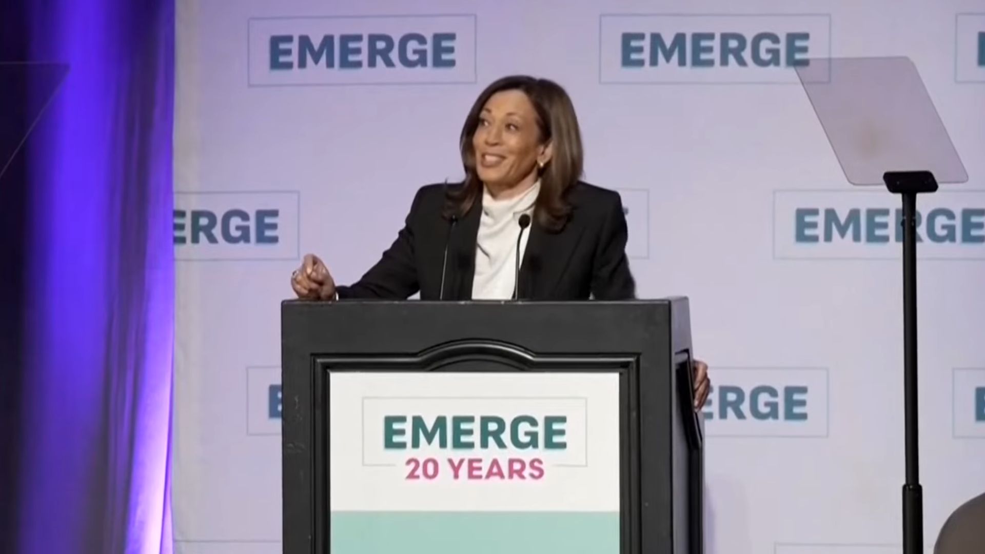 Kamala Harris reenters political arena, slams Trump’s first 100 days