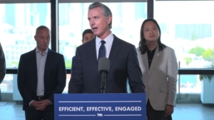 Newsom urges cities to ban homeless encampments, ties action to billions in state funds