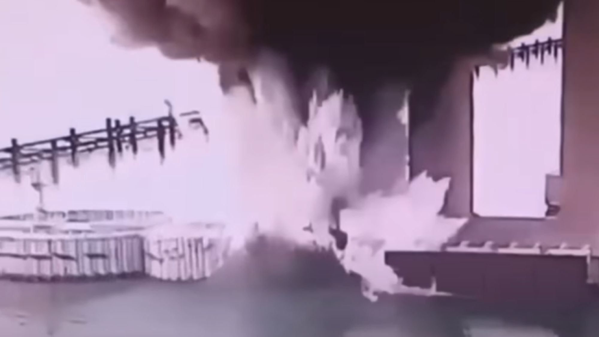 Ukraine hits Crimea bridge with underwater explosives