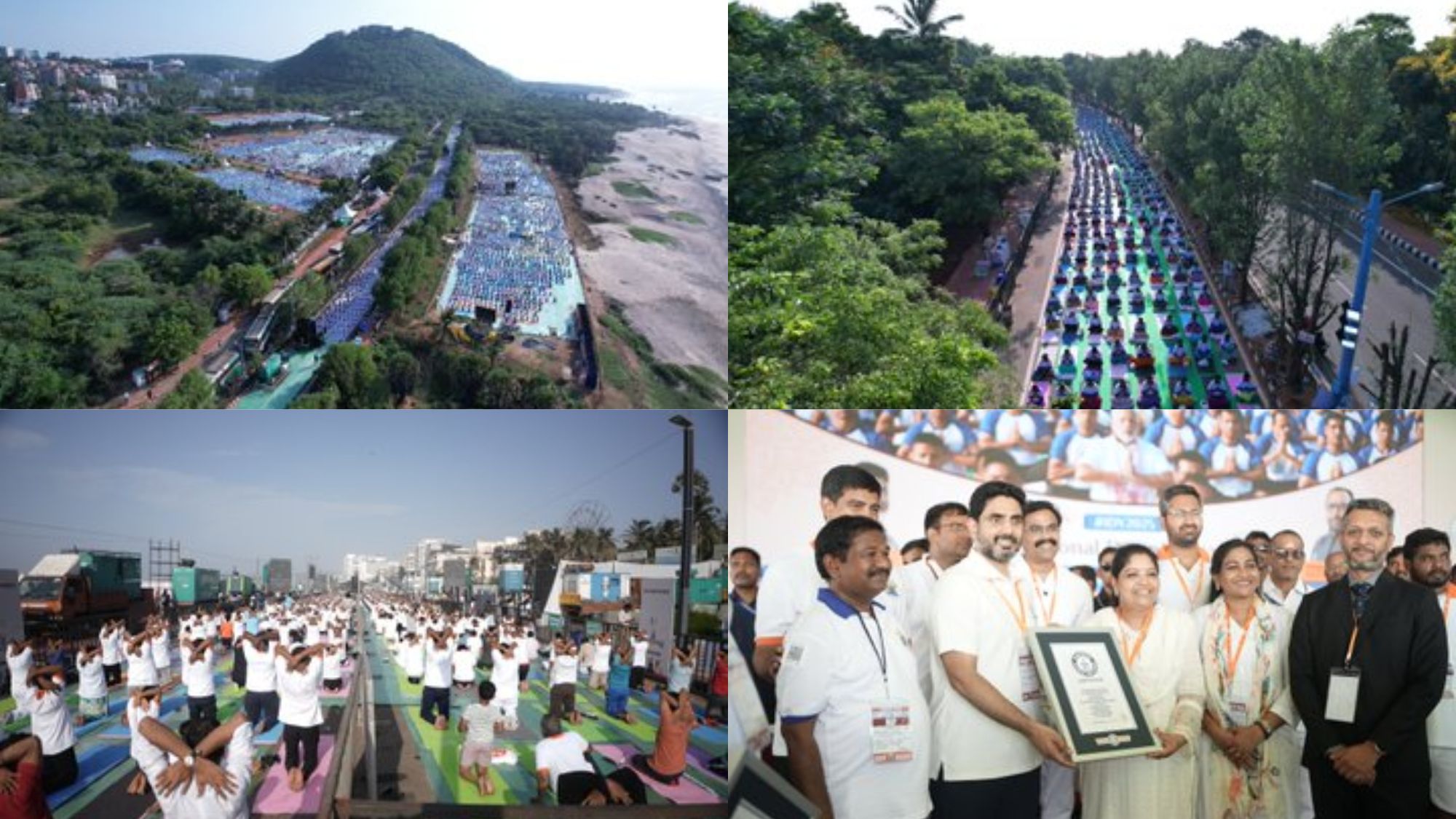 Visakhapatnam sets a Guinness World Record for a yoga lesson