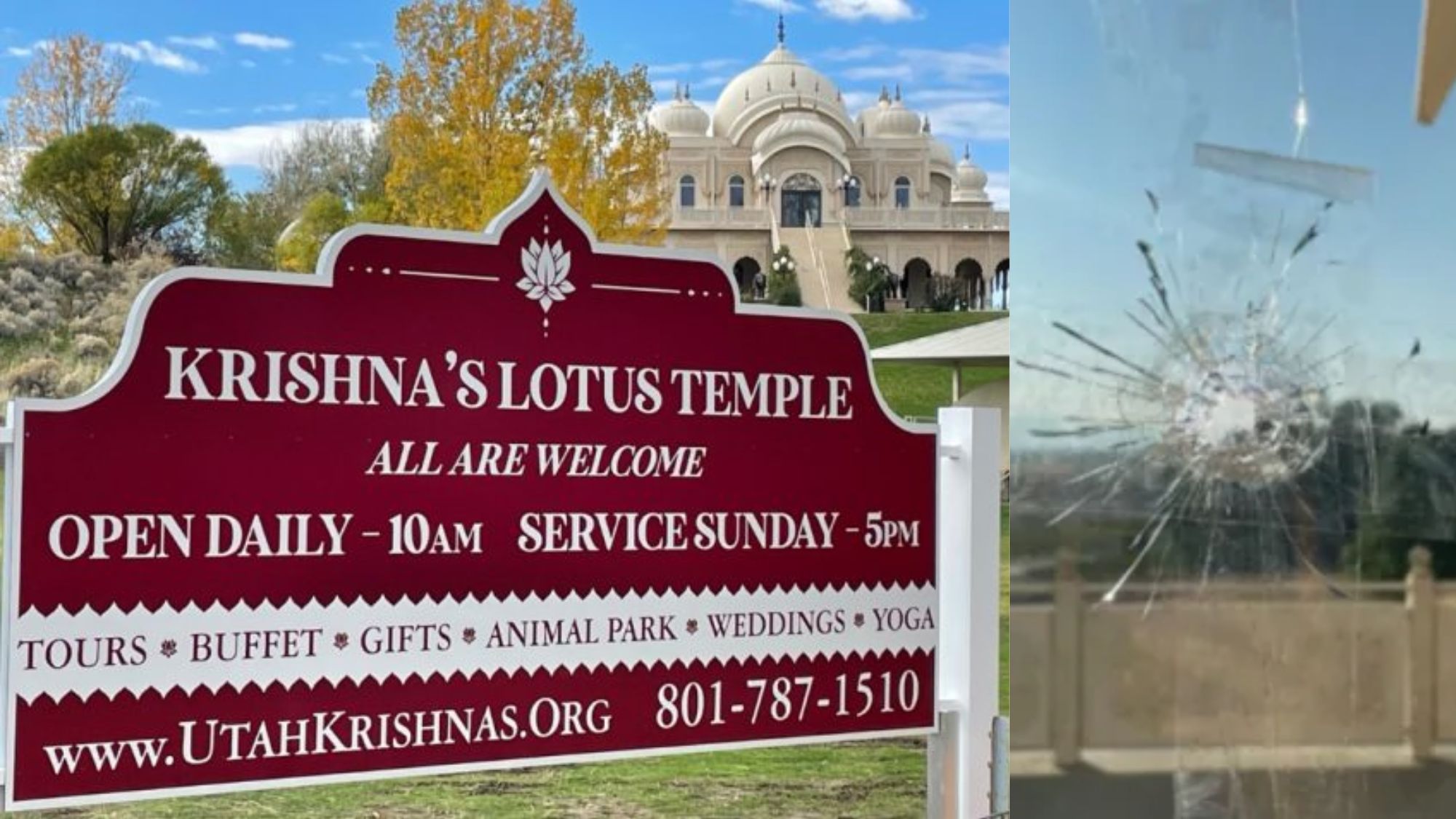 Hindu temple in Utah damaged after series of targeted shootings