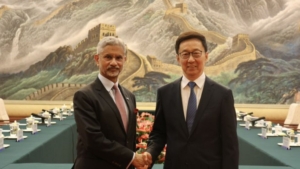 Jaishankar meets Han Zheng in Beijing