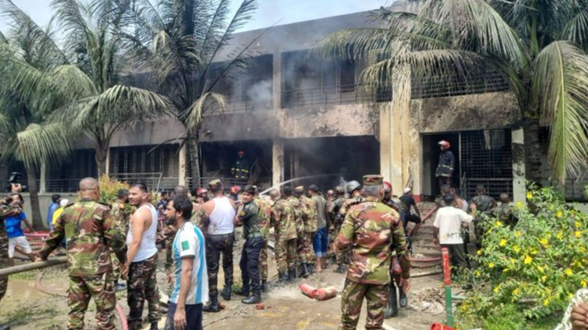 Bangladesh Air Force Jet Crashes Into Dhaka School