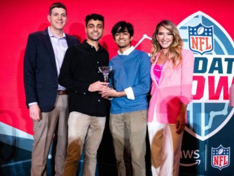 Smit Bajaj and Vishakh Sandwar claim the NFL Big Data Bowl