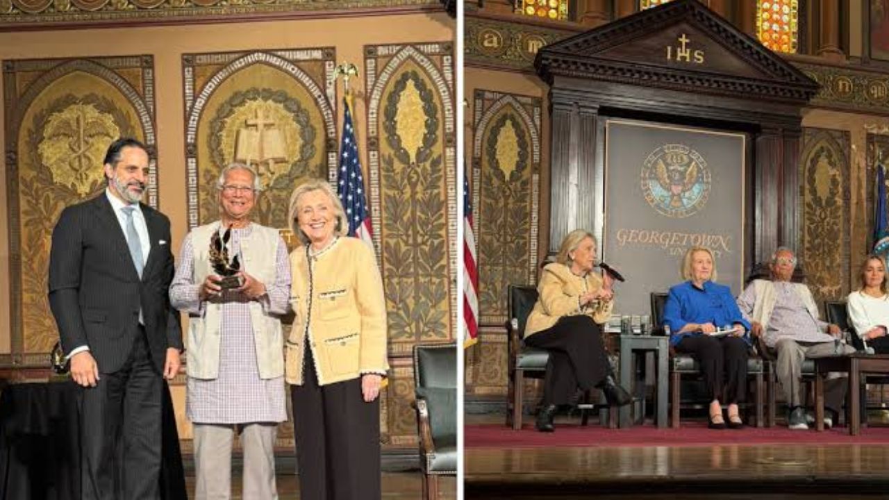 Muhammad Yunus wins the Hillary Clinton Award