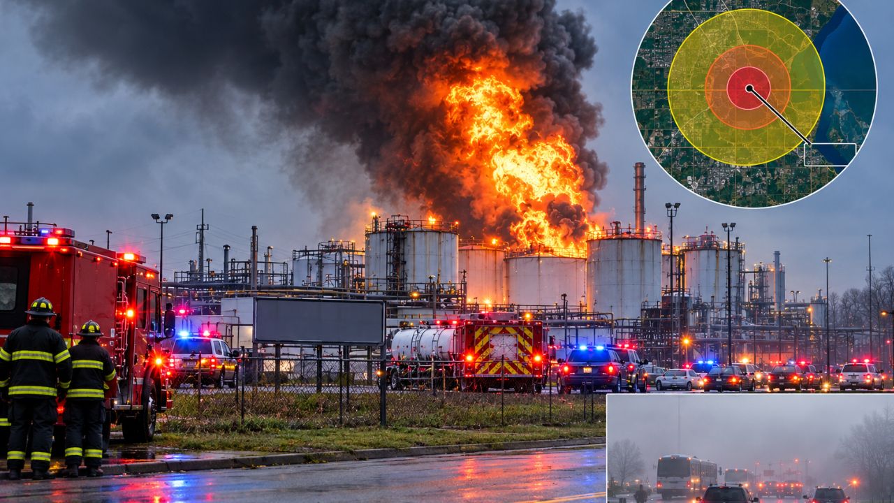 Toledo chemical tank explosion triggers evacuations
