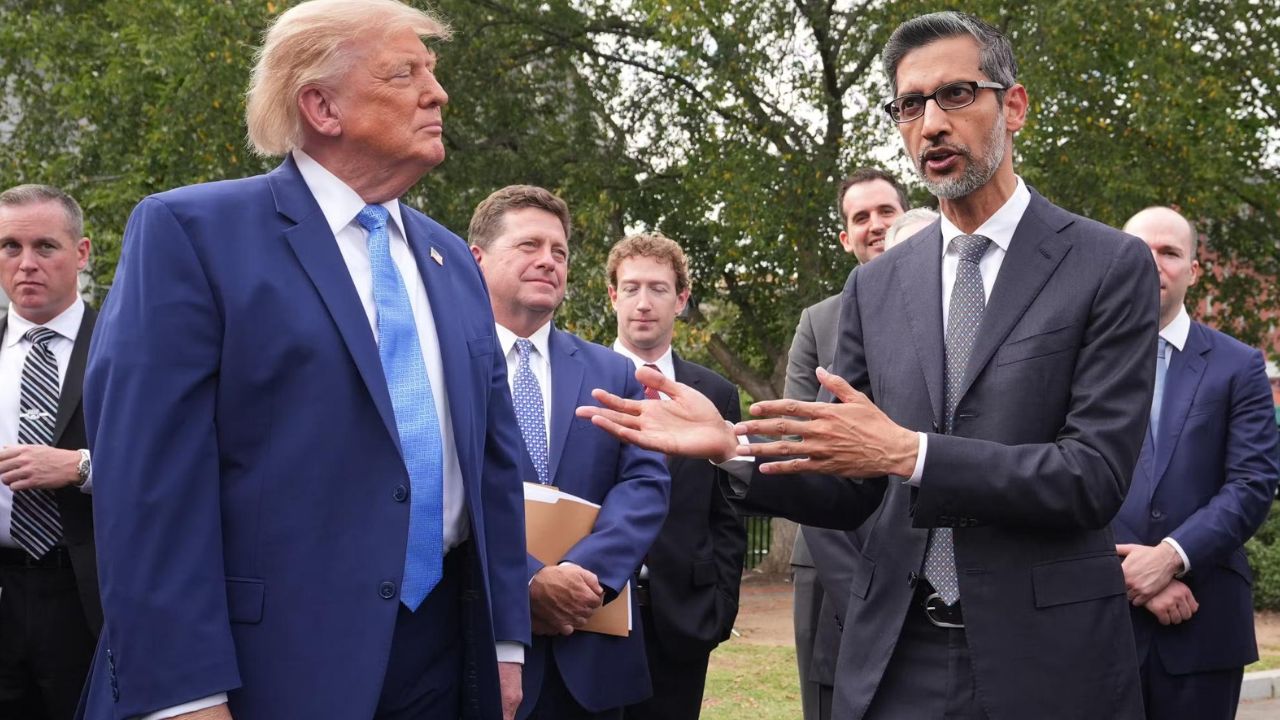 Trump says Sundar Pichai rejected request to rename Atlantic Ocean