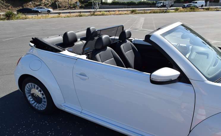 Vw beetle convertible from 2012 to 2019 wind deflector by love the drive passenger sdie