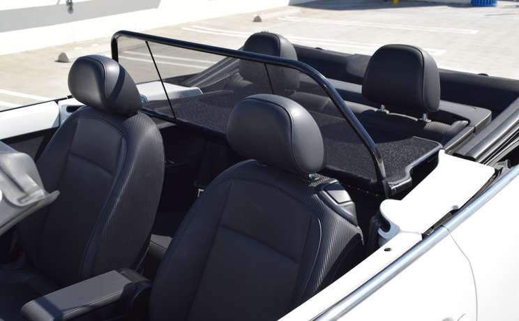 Vw beetle convertible from 2012 to 2019 wind deflector by love the drive view thur close