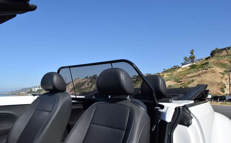 Vw beetle convertible from 2012 to 2019 wind deflector by love the drive thur the wind deflector