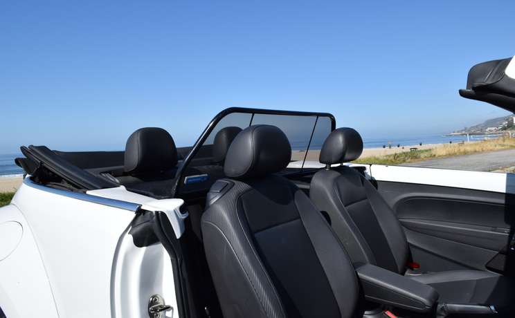 Vw beetle convertible from 2012 to 2019 wind deflector by love the drive thru wd