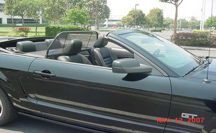 Mustang convertible wind deflector 2005 to 2014 by love the drive 3