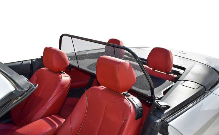 Bmw 2 convertible wind deflector by love the drive drivers side door open