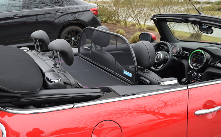 Mini convertible wind deflector fits 2016 to 2002 passenger side rear