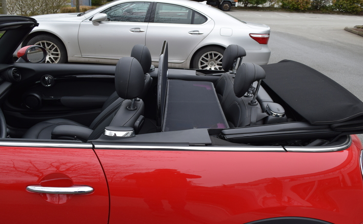 Mini convertible wind deflector fits 2016 to 2002 passenger side
