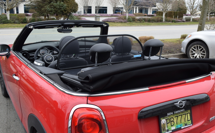 Mini convertible wind deflector fits 2016 to 2002 rear view