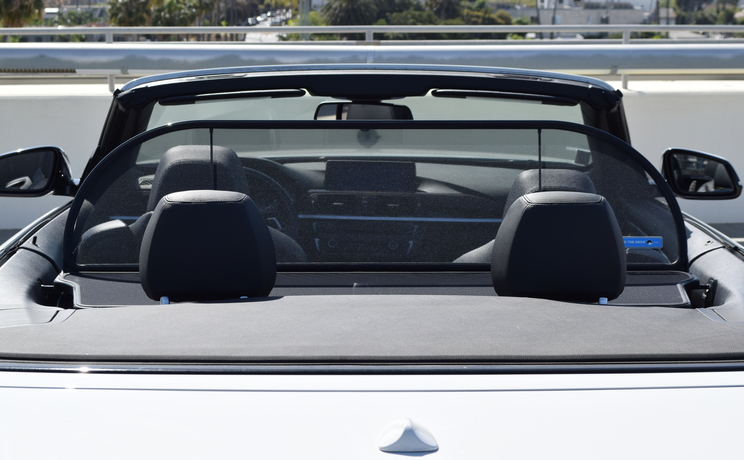 Bmw 4 wind deflector fits years from 2014 to 2020 by love the drive wind deflector from rear