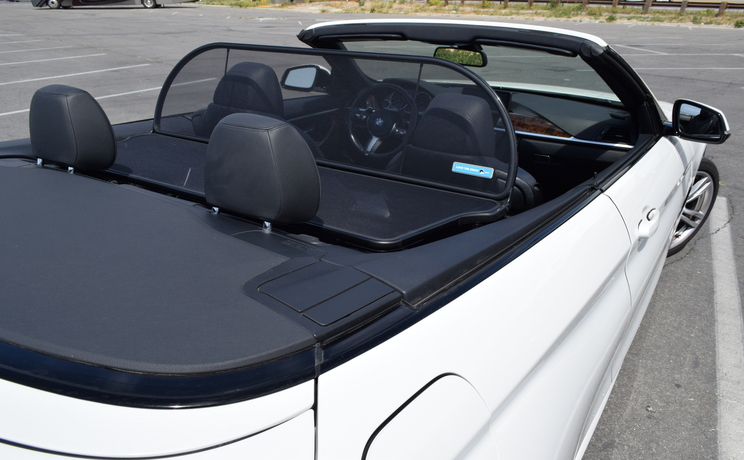 Bmw 4 wind deflector fits years from 2014 to 2020 by love the drive wind deflector rear view