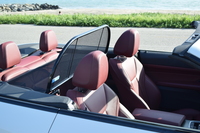 Bmw 4 seires convertible wind deflector fits 2021 to 2026 closeup of wind deflector manufacturered by love the drive