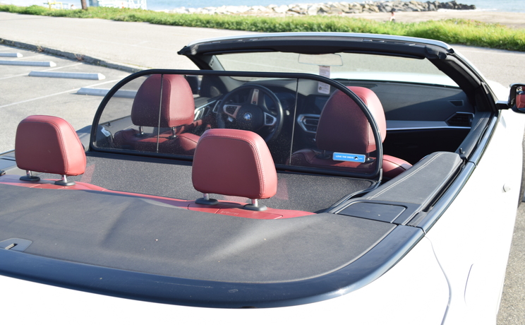 Bmw 4 seires convertible wind deflector fits 2021 to 2026 rear passenger side manufacturered by love the drive