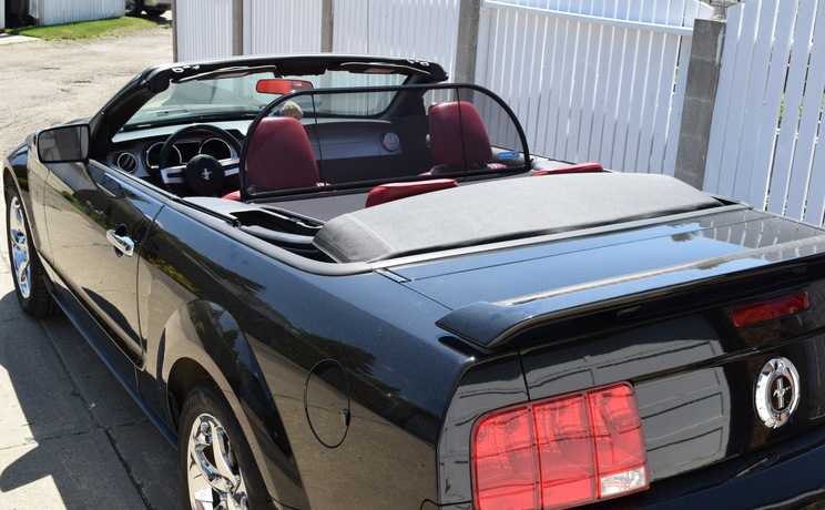 Mustang wind deflector rear drivers side for 2005 to 2014 convertible by love the drive